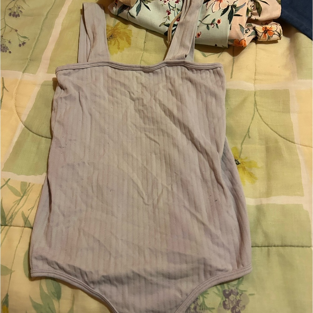 Bodysuit tight purple lilac color